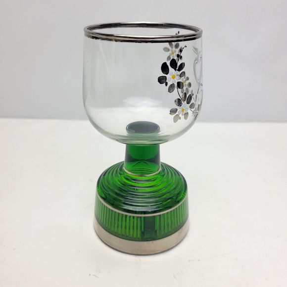 Vintage Austria Edelglas Wien 25th Wedding Anniversary Musical Wine Glass - Picture 4 of 10